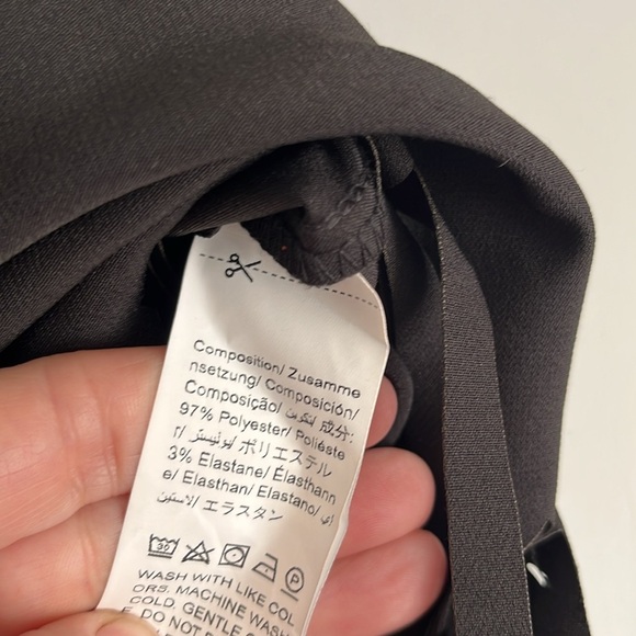 Niay fringe waterfall mullet skirt black 6 - Picture 4 of 5